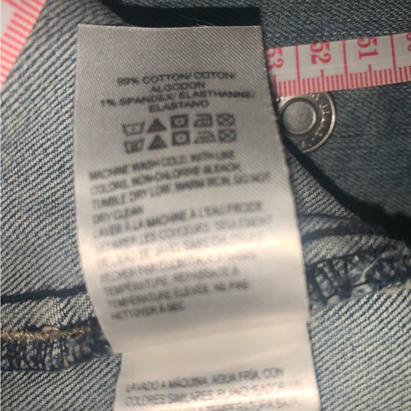 Lucky Brand Tomboy Jean Jacket Distressed Oversized Denim Trucker Size L NWT - Picture 7 of 11